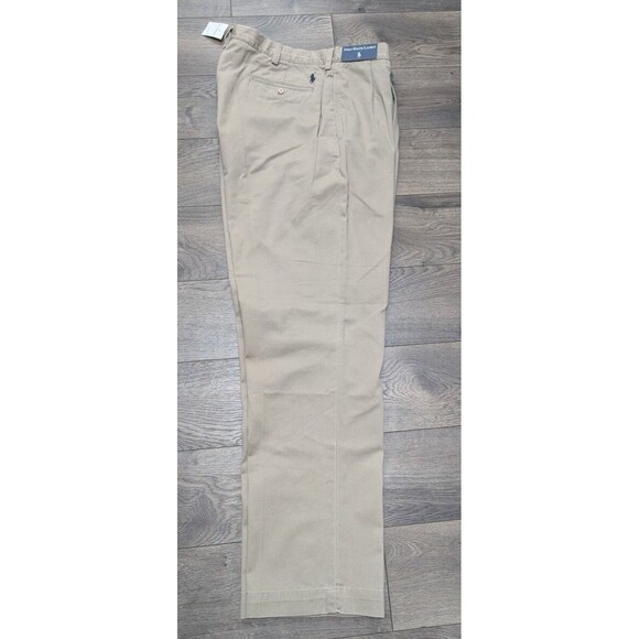 NWT Polo Ralph Lauren Mens Ethan Pants Chino Size 38X32 Tan - Picture 4 of 8
